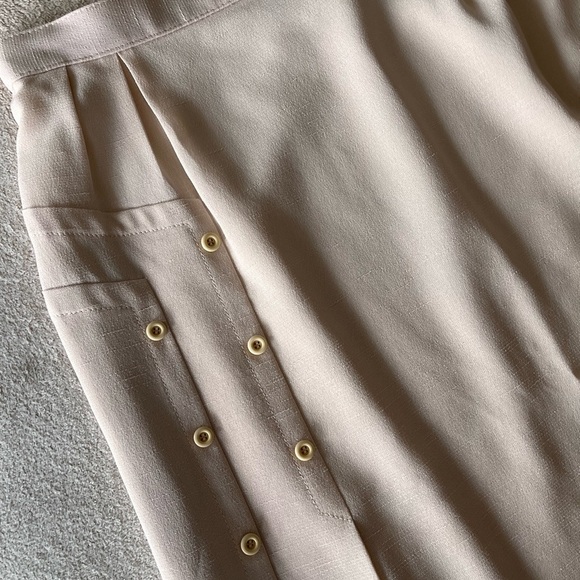 Vintage Addenda by Renown Cream Button Detail Skirt XS/S - Picture 3 of 12